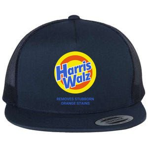 Harris Walz Removes Stubborn Orange Stains Support Kamala Harris 2024 Flat Bill Trucker Hat