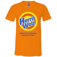 Harris Walz Removes Stubborn Orange Stains Support Kamala Harris 2024 V-Neck T-Shirt