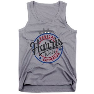 Harris Walz Radical Cat Lady Person Election Kamala Walz Tank Top