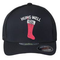 Hung Well Raunchy Christmas Dirty Christmas Party Joke Flexfit Unipanel Trucker Cap