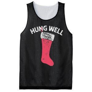 Hung Well Raunchy Christmas Dirty Christmas Party Joke Mesh Reversible Basketball Jersey Tank