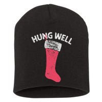 Hung Well Raunchy Christmas Dirty Christmas Party Joke Short Acrylic Beanie