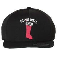 Hung Well Raunchy Christmas Dirty Christmas Party Joke Wool Snapback Cap