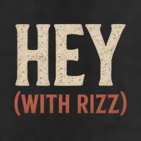 Hey (With Rizz) Golf Towel