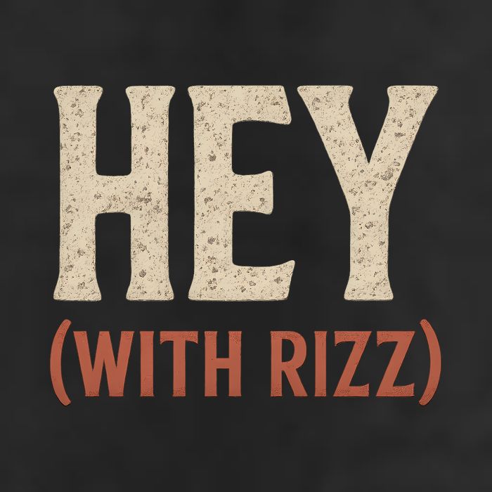Hey (With Rizz) Golf Towel