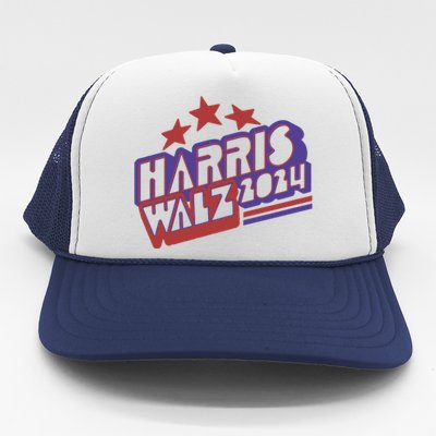 Harris Walz Retro Vibe Kamala Harris Election 2024 Trucker Hat