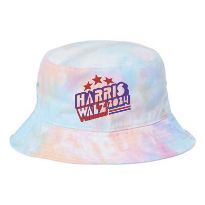 Harris Walz Retro Vibe Kamala Harris Election 2024 Tie Dye Newport Bucket Hat