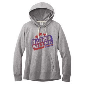 Harris Walz Retro Vibe Kamala Harris Election 2024 Women's Fleece Hoodie