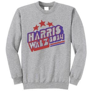 Harris Walz Retro Vibe Kamala Harris Election 2024 Tall Sweatshirt