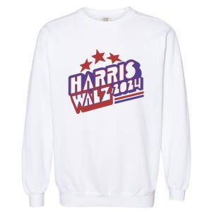 Harris Walz Retro Vibe Kamala Harris Election 2024 Garment-Dyed Sweatshirt