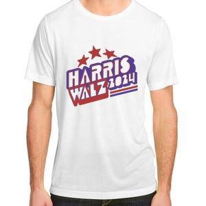 Harris Walz Retro Vibe Kamala Harris Election 2024 Adult ChromaSoft Performance T-Shirt