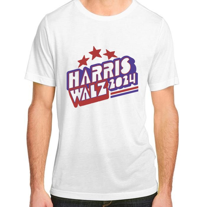 Harris Walz Retro Vibe Kamala Harris Election 2024 Adult ChromaSoft Performance T-Shirt