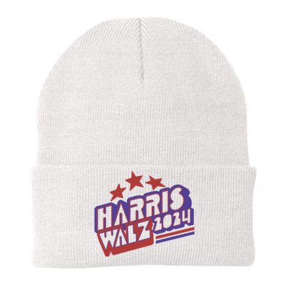 Harris Walz Retro Vibe Kamala Harris Election 2024 Knit Cap Winter Beanie