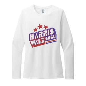 Harris Walz Retro Vibe Kamala Harris Election 2024 Womens CVC Long Sleeve Shirt