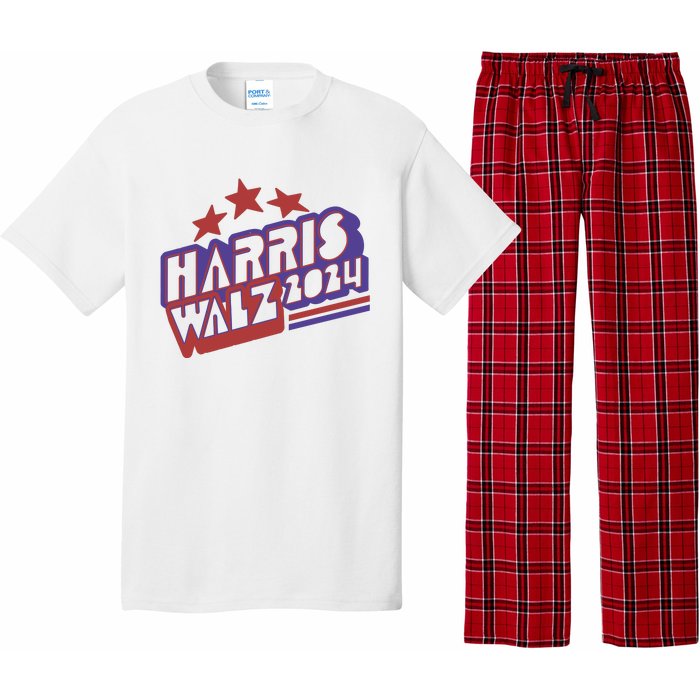 Harris Walz Retro Vibe Kamala Harris Election 2024 Pajama Set