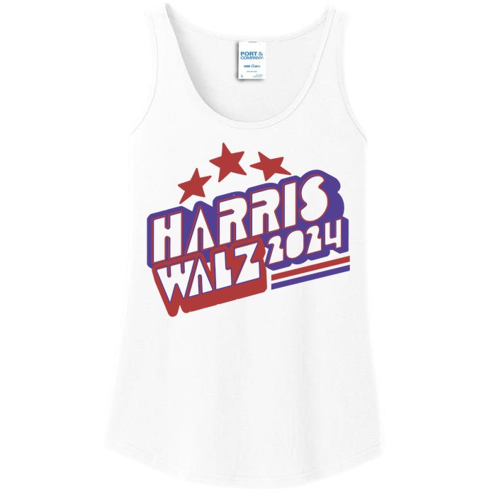 Harris Walz Retro Vibe Kamala Harris Election 2024 Ladies Essential Tank