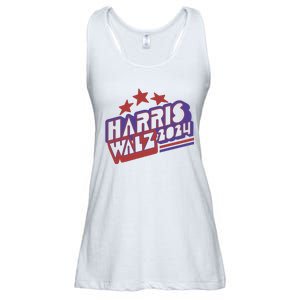 Harris Walz Retro Vibe Kamala Harris Election 2024 Ladies Essential Flowy Tank