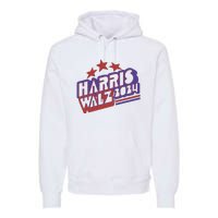 Harris Walz Retro Vibe Kamala Harris Election 2024 Premium Hoodie