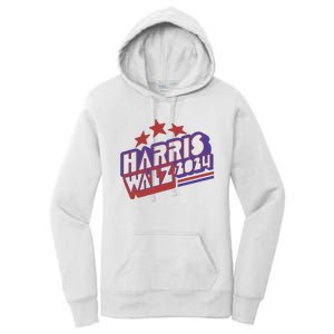 Harris Walz Retro Vibe Kamala Harris Election 2024 Women's Pullover Hoodie