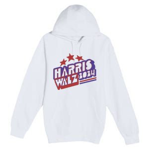 Harris Walz Retro Vibe Kamala Harris Election 2024 Premium Pullover Hoodie