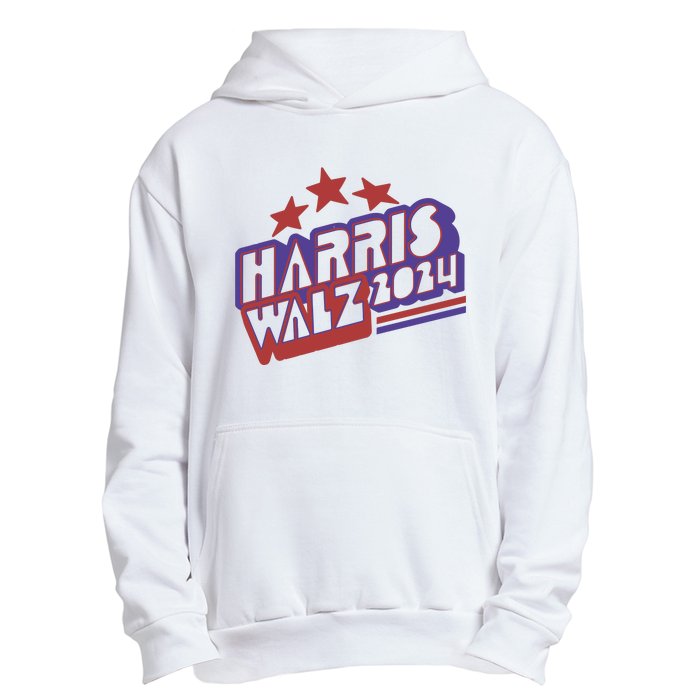 Harris Walz Retro Vibe Kamala Harris Election 2024 Urban Pullover Hoodie