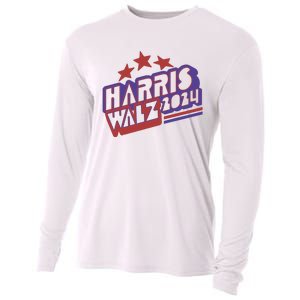 Harris Walz Retro Vibe Kamala Harris Election 2024 Cooling Performance Long Sleeve Crew