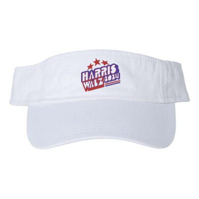 Harris Walz Retro Vibe Kamala Harris Election 2024 Valucap Bio-Washed Visor