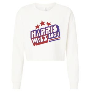 Harris Walz Retro Vibe Kamala Harris Election 2024 Cropped Pullover Crew