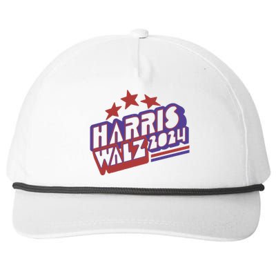 Harris Walz Retro Vibe Kamala Harris Election 2024 Snapback Five-Panel Rope Hat