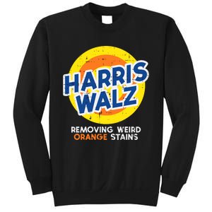 Harris Walz Removing Weird Orange Stains Sweatshirt