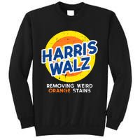 Harris Walz Removing Weird Orange Stains Sweatshirt