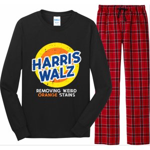 Harris Walz Removing Weird Orange Stains Long Sleeve Pajama Set