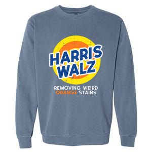 Harris Walz Removing Weird Orange Stains Garment-Dyed Sweatshirt