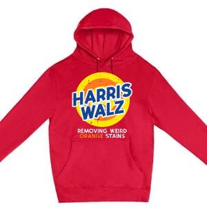 Harris Walz Removing Weird Orange Stains Premium Pullover Hoodie