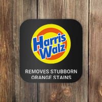 Harris Walz Remove Stubborn Orange Stains Election 2024 Coaster