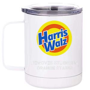 Harris Walz Remove Stubborn Orange Stains Election 2024 12 oz Stainless Steel Tumbler Cup