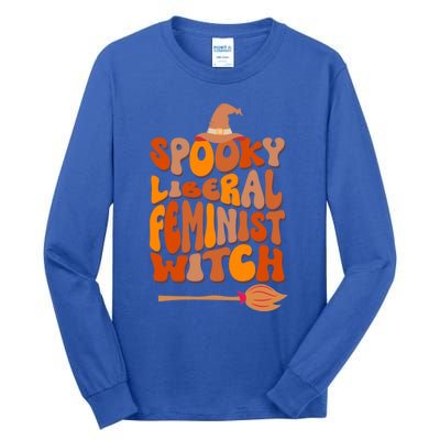 Halloween Witch Spooky Liberal Feminist Cool Gift Tall Long Sleeve T-Shirt