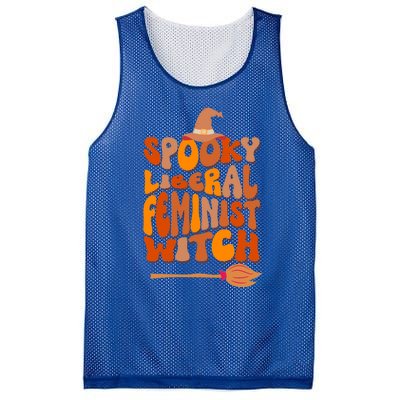 Halloween Witch Spooky Liberal Feminist Cool Gift Mesh Reversible Basketball Jersey Tank