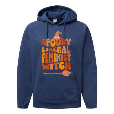 Halloween Witch Spooky Liberal Feminist Cool Gift Performance Fleece Hoodie