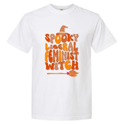 Halloween Witch Spooky Liberal Feminist Cool Gift Garment-Dyed Heavyweight T-Shirt