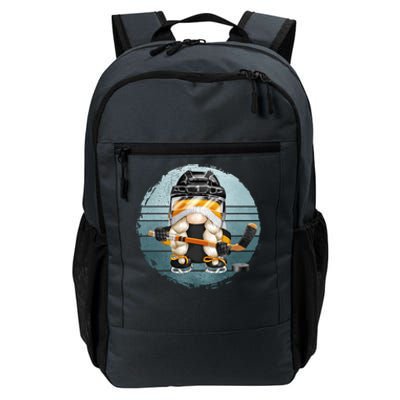 Hockey Winter Sports Vintage Ice Hockey Gnome Meaningful Gift Daily Commute Backpack