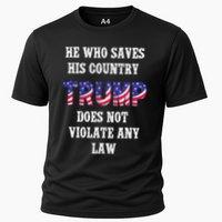 He Who Saves His Country Does Not Violate Any Law Cooling Performance Crew T-Shirt