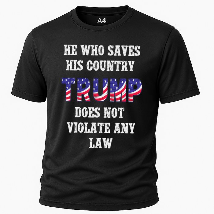 He Who Saves His Country Does Not Violate Any Law Cooling Performance Crew T-Shirt