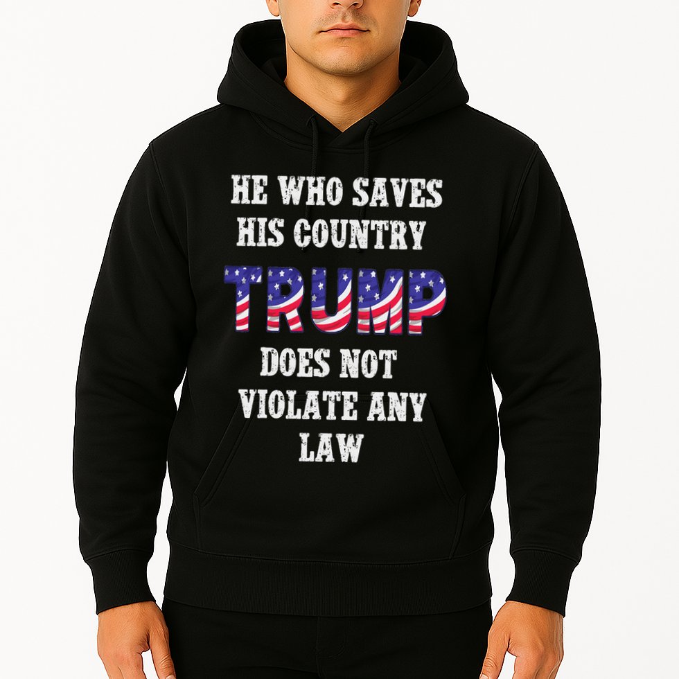 He Who Saves His Country Does Not Violate Any Law Hoodie