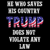 He Who Saves His Country Does Not Violate Any Law 7-Panel Snapback Hat