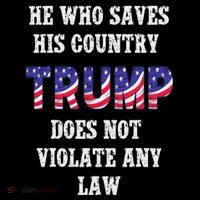 He Who Saves His Country Does Not Violate Any Law Flatbill Hat