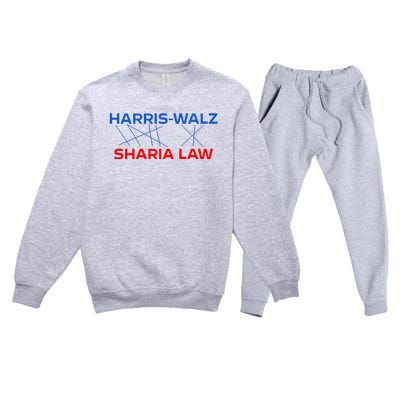 Harris Walz Sharia Law Premium Crewneck Sweatsuit Set