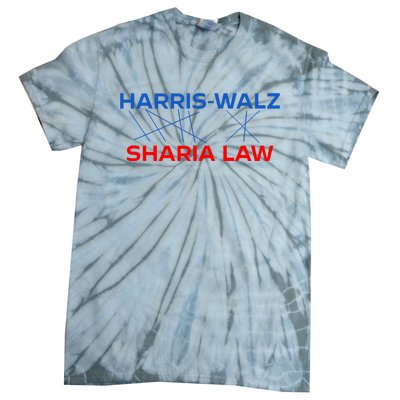 Harris Walz Sharia Law Tie-Dye T-Shirt