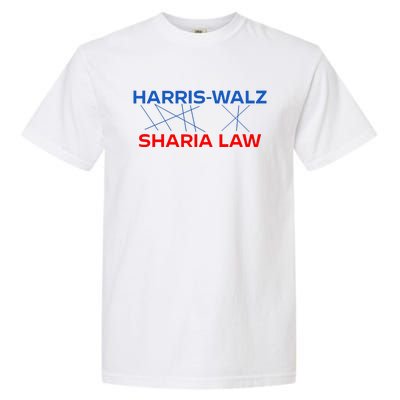 Harris Walz Sharia Law Garment-Dyed Heavyweight T-Shirt