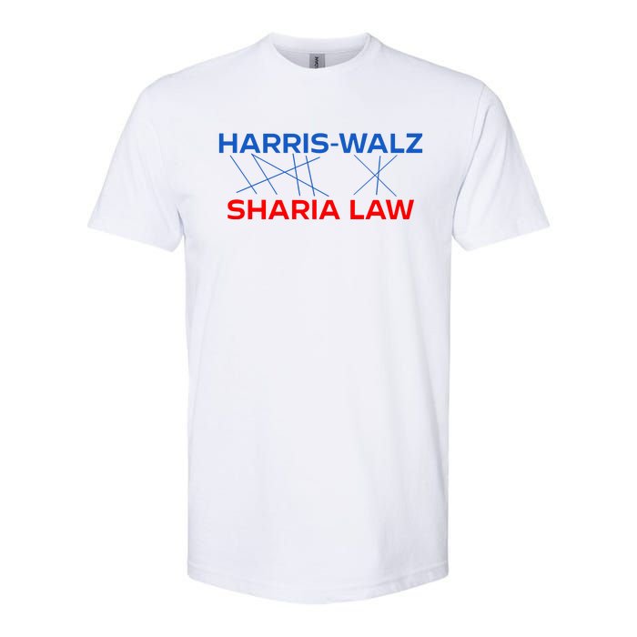 Harris Walz Sharia Law Softstyle CVC T-Shirt